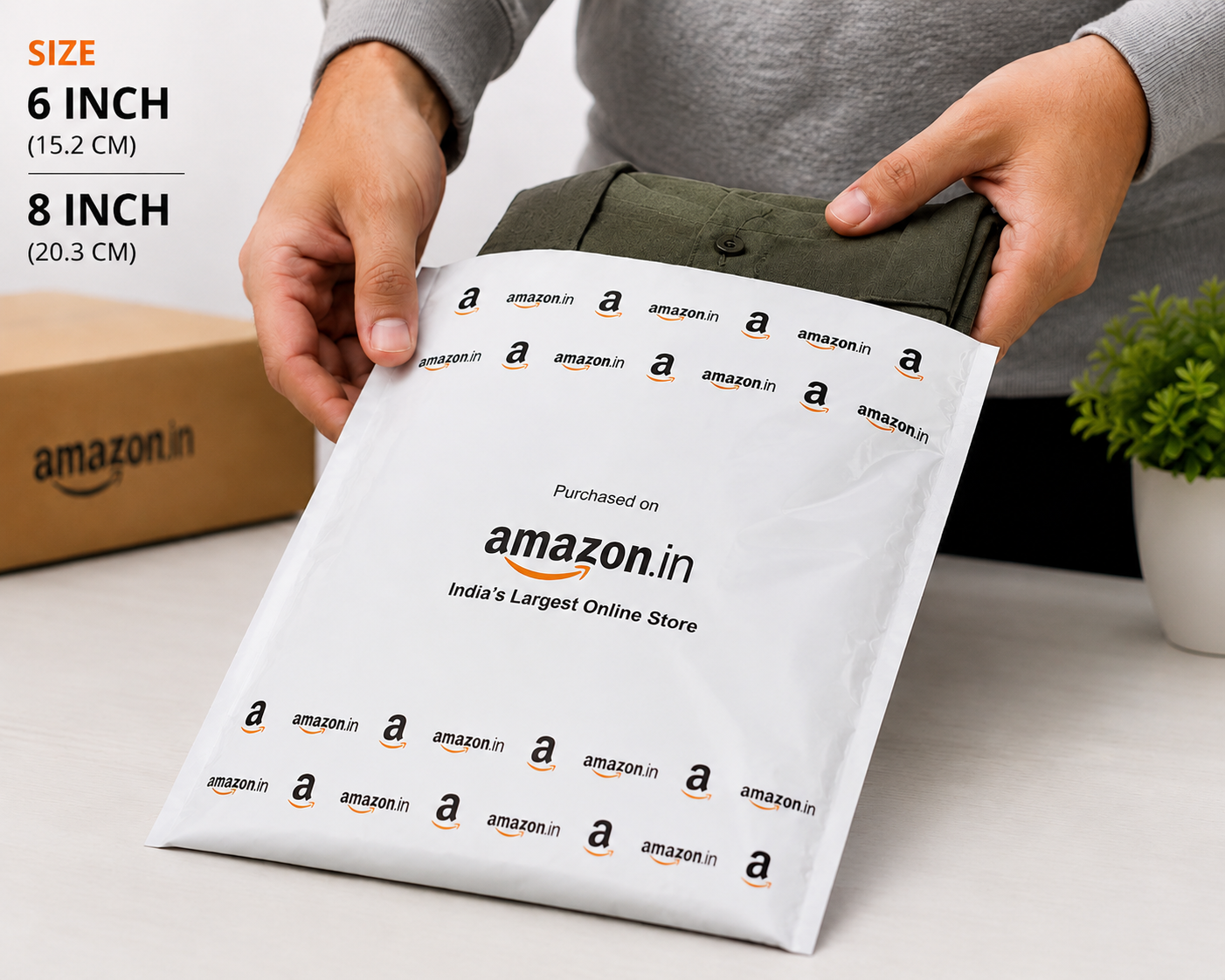 Amazon 6x8 (Pack Of 100)