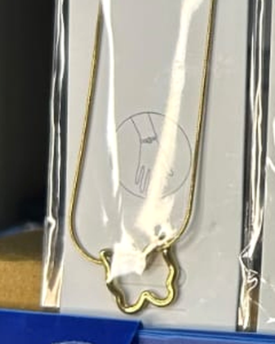 Butterfly pendant necklace - actual product photo