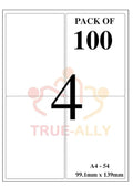 A4 Label Paper
