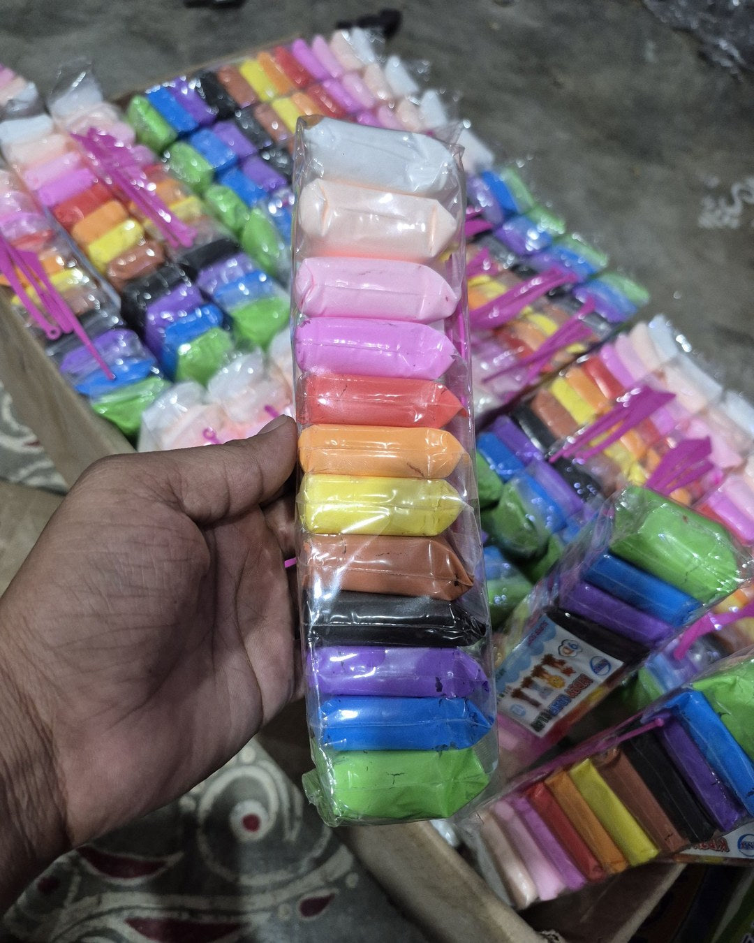 Air clay colours - actual product photo