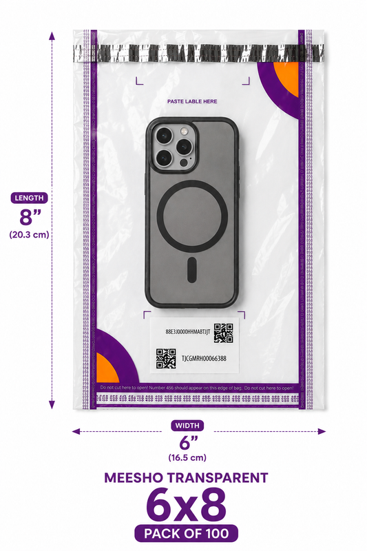 Meesho 6x8 Transparent - Pack Of 100
