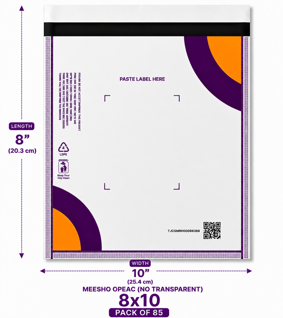 Meesho 8x10 Opeac - Pack of 85