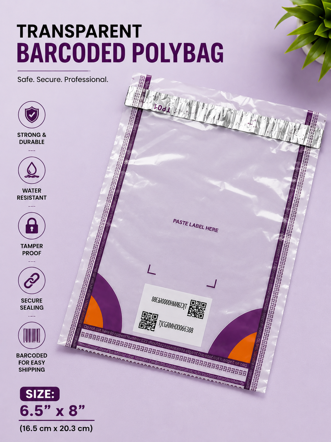 Meesho 6x8 Transparent - Pack Of 100