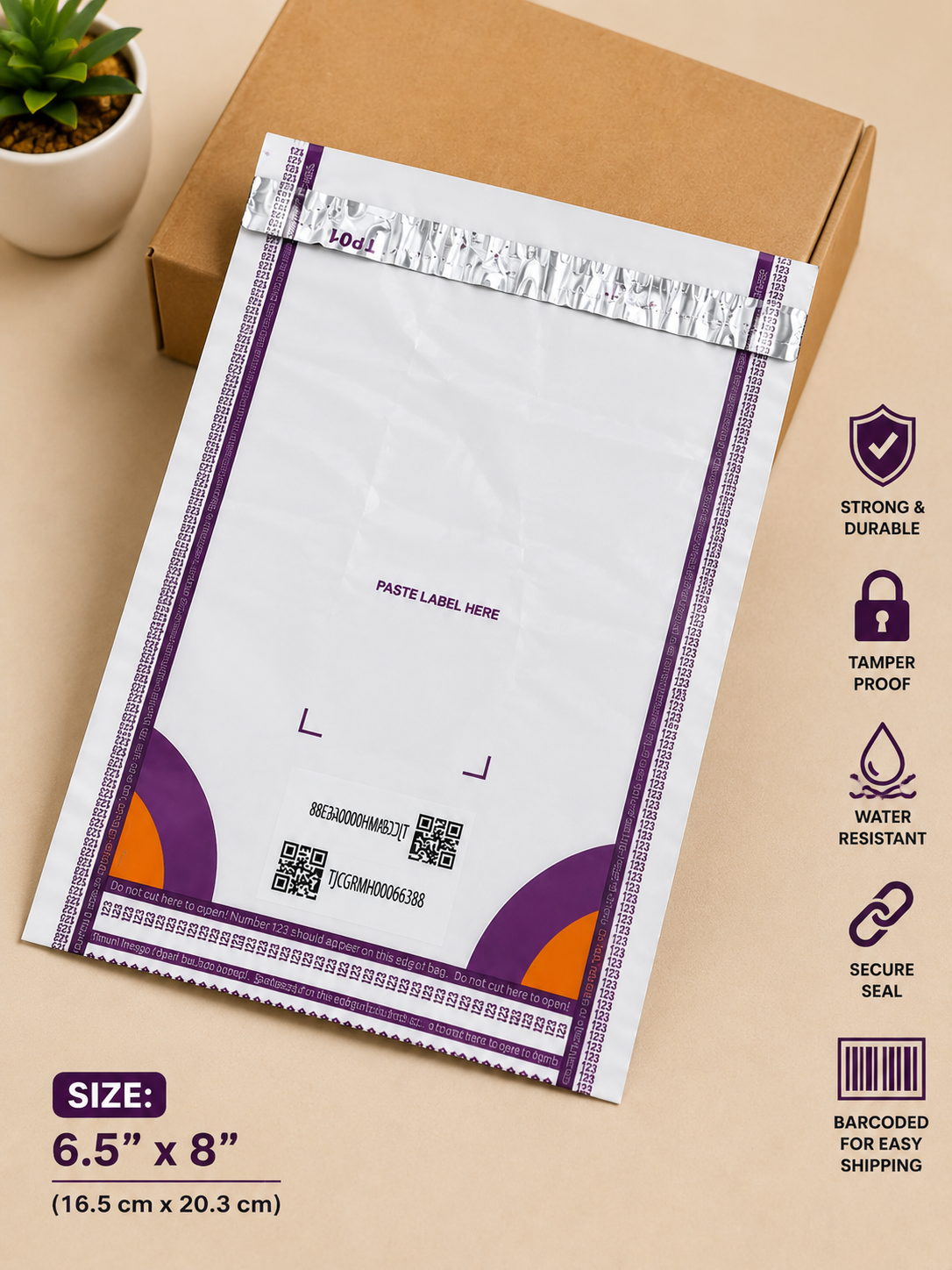 Meesho 6.5x8 Opaque Polybag