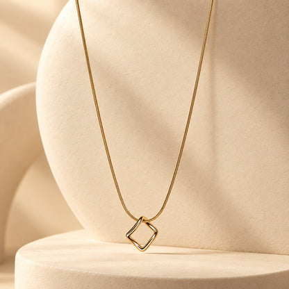 Square pendant necklace - photo 3