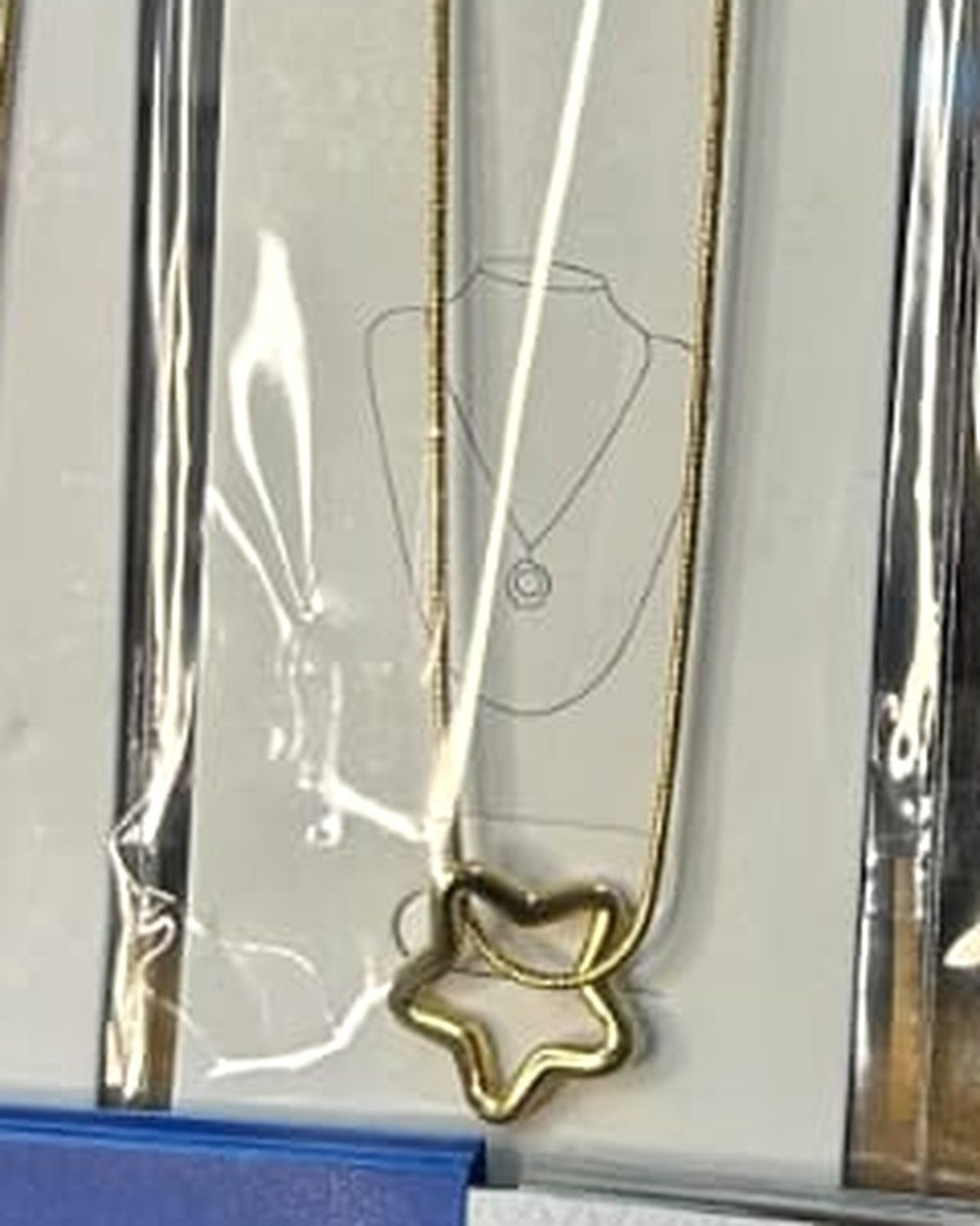Star pendant necklace - actual product photo