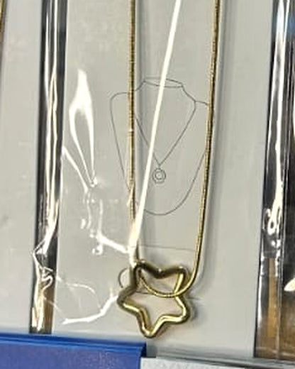 Star pendant necklace - actual product photo