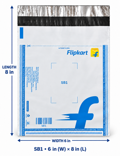 Flipkart SB1 security bag 6x8 inch - front