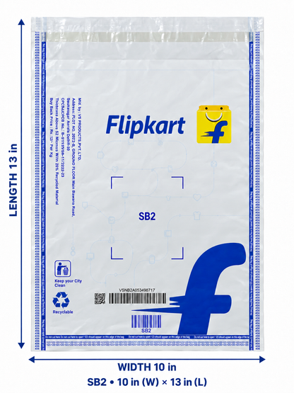 Flipkart SB2 security bag 10x13 inch - front