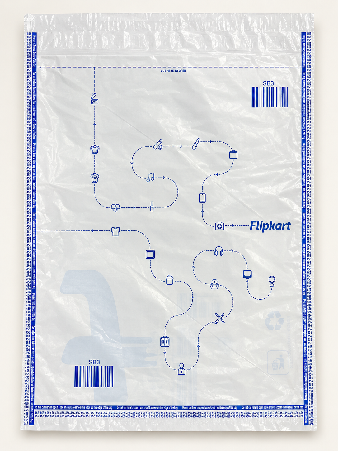 Flipkart SB3 security bag - back